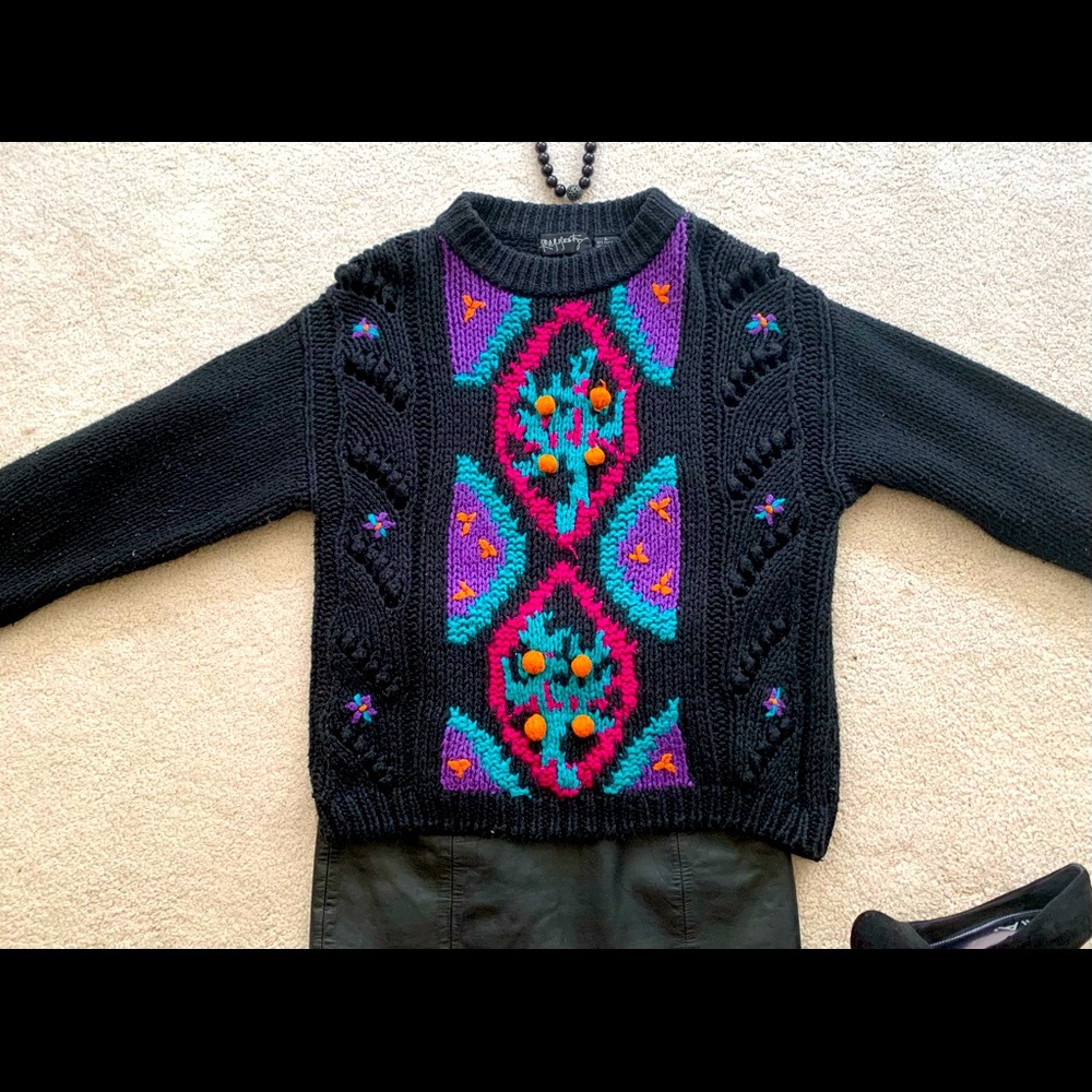 Vintage black oversized sweater